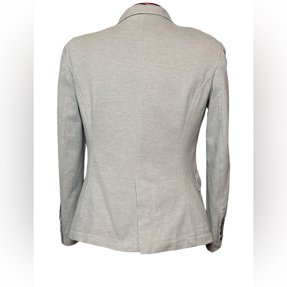 Jessica Petite lined 100% cotton blazer notch color button closure front pockets - Picture 3 of 10